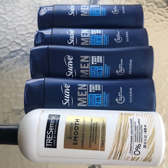 Suave Men Ocean Charge 2-in-1 Shampoo & Conditioner - Tresemme Keratin Smooth - Picture 2 of 15